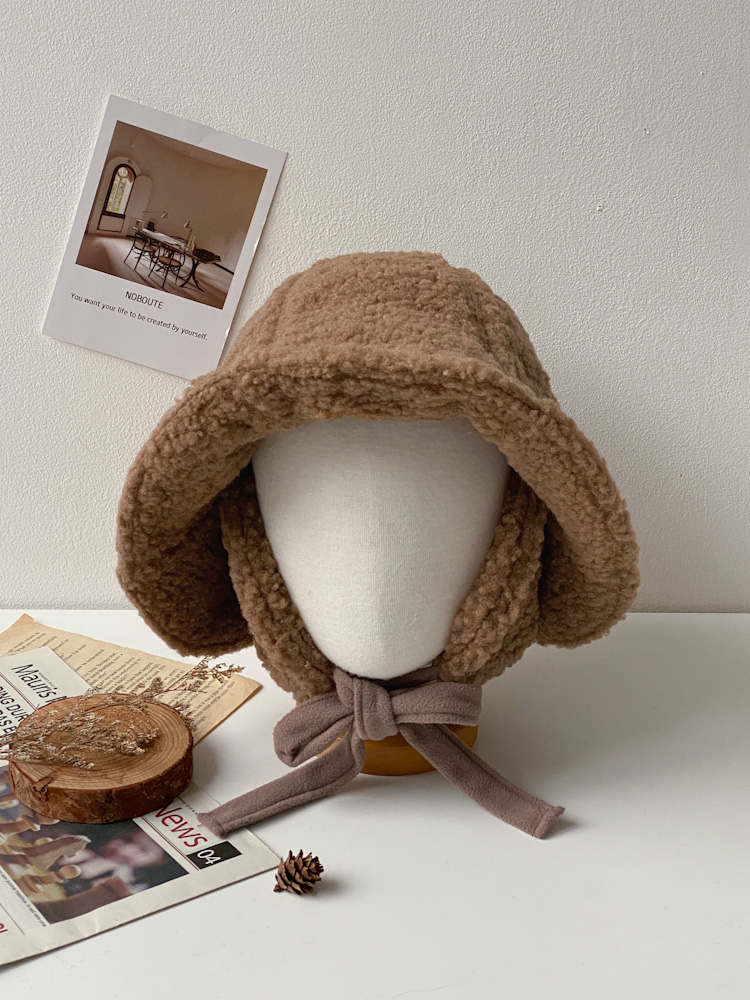 버킷 귀도리 뽀글이 양털 벙거지 모자 4color