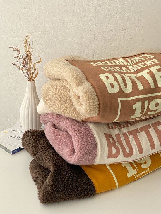버터 양털 뽀글이 후드 집업 점퍼 3color