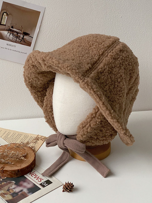 버킷 귀도리 뽀글이 양털 벙거지 모자 5color