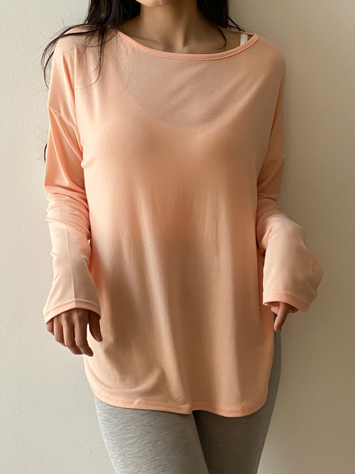 트임샤벳 드랍 루즈핏 티셔츠 6color