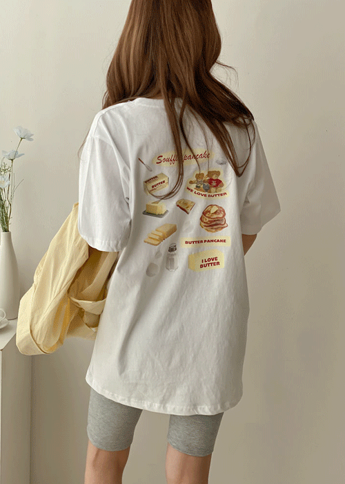 팬케이크 박스핏 반팔 티셔츠 3color